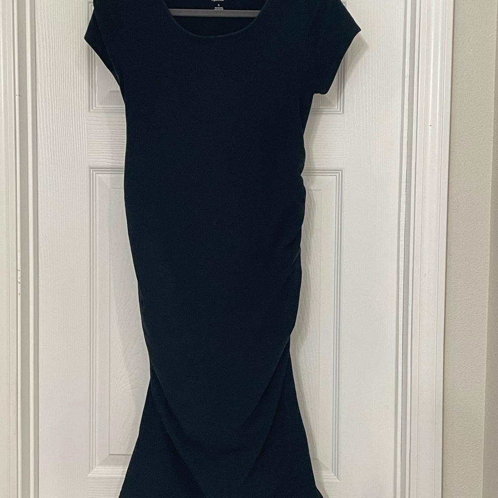 Isabel Maternity by Ingrid & Isabel Black Midi Dress